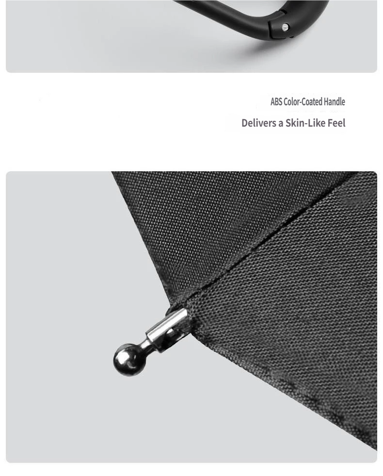 UPF50+ Windproof Large Folding Umbrella: Heavy-Duty Reinforced Frame & Sun Protection Canopy - Minimalist Outdoor Travel Umbrella for Men & Women