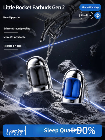 Little Rocket Noise Canceling Sleep Earplugs: Ultra-Soft Slow Rebound Memory Foam Ear Plugs for Snoring, Sleeping, Dormitory & Travel