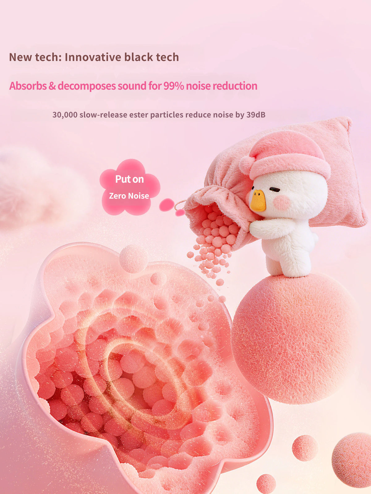 Gen-2 Floral Sleep Earplugs: Ultra-Soft Noise-Canceling Ear Plugs for Small Ear Canals - Ergonomic Silicone Sleeping Plugs for Side Sleepers, Snoring & Dorm Use