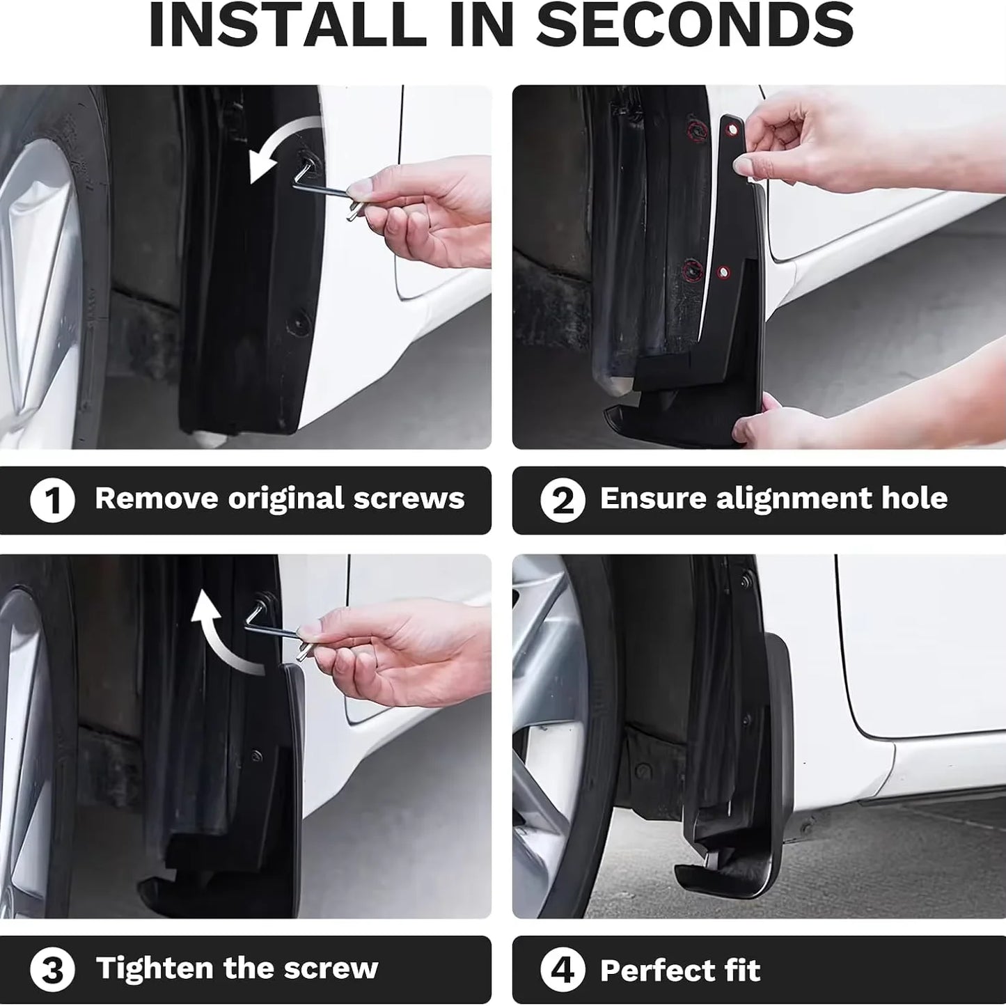 Premium TPE Floor Mats & Trunk Liner Set for 2025 Tesla Model Y (Juniper): All-Weather Custom Fit Waterproof Foot Pads & Luggage Mats