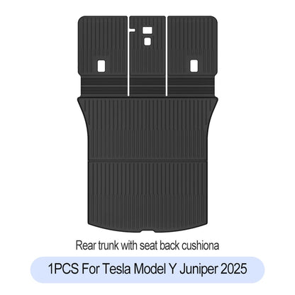 Premium TPE Floor Mats & Trunk Liner Set for 2025 Tesla Model Y (Juniper): All-Weather Custom Fit Waterproof Foot Pads & Luggage Mats