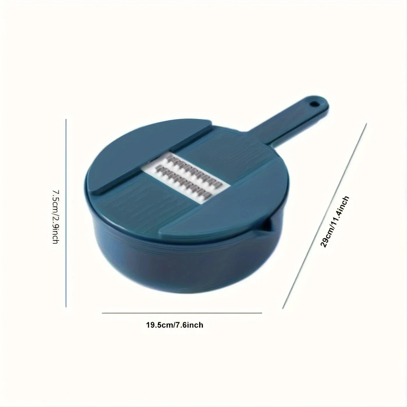 9-in-1 Multifunctional Vegetable Cutter with Drain Basket: Professional Mandoline Slicer, Grater & Shredder for Kitchen Meal Prep