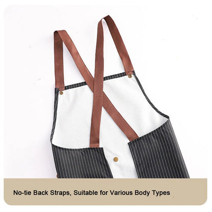 Waterproof Kitchen Apron with Removable Hand Towel: Cross-Back Anti-Fouling Cooking & Baking Bib for Home & Restaurant