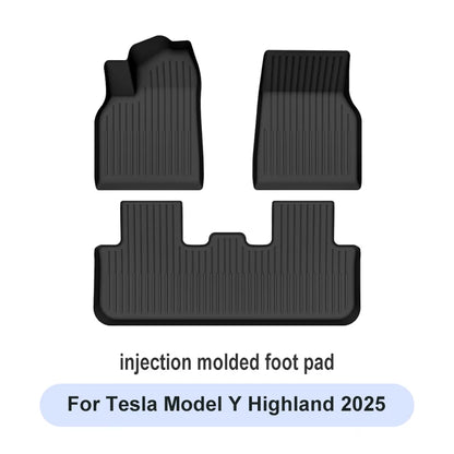 Premium TPE Floor Mats & Trunk Liner Set for 2025 Tesla Model Y (Juniper): All-Weather Custom Fit Waterproof Foot Pads & Luggage Mats