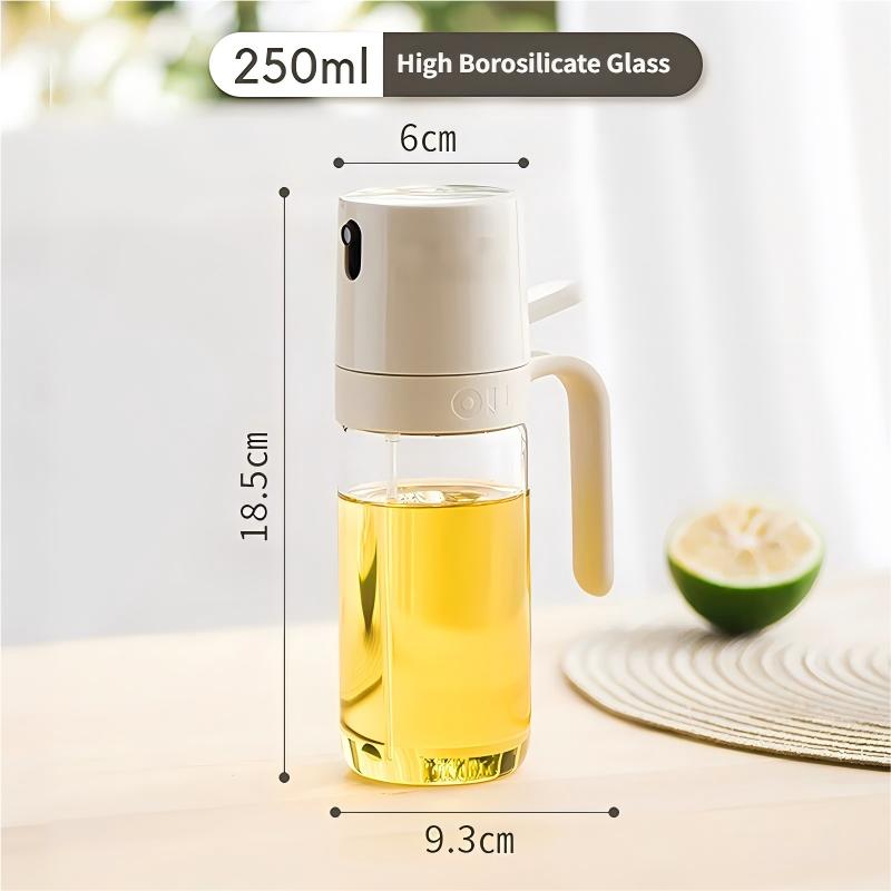 Automatic Gravity Flip Oil Dispenser: Leak-Proof Food-Grade Glass Bottle with No-Drip Spout for Olive Oil, Soy Sauce & Vinegar