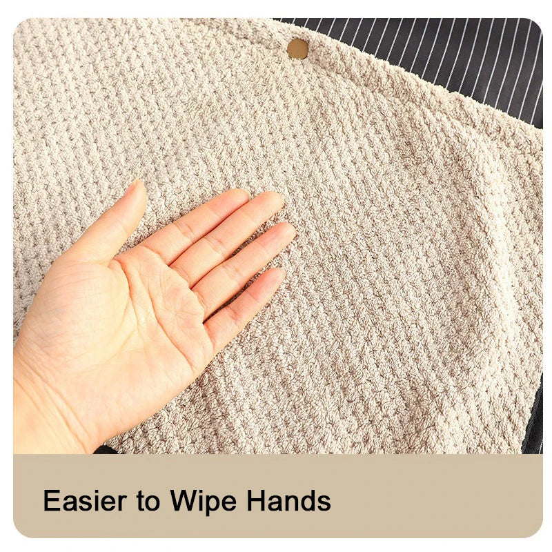 Waterproof Kitchen Apron with Removable Hand Towel: Cross-Back Anti-Fouling Cooking & Baking Bib for Home & Restaurant