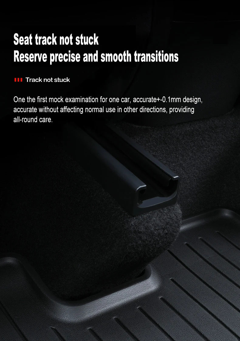 Premium TPE Floor Mats & Trunk Liner Set for 2025 Tesla Model Y (Juniper): All-Weather Custom Fit Waterproof Foot Pads & Luggage Mats