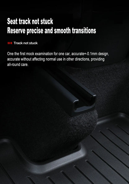 Premium TPE Floor Mats & Trunk Liner Set for 2025 Tesla Model Y (Juniper): All-Weather Custom Fit Waterproof Foot Pads & Luggage Mats